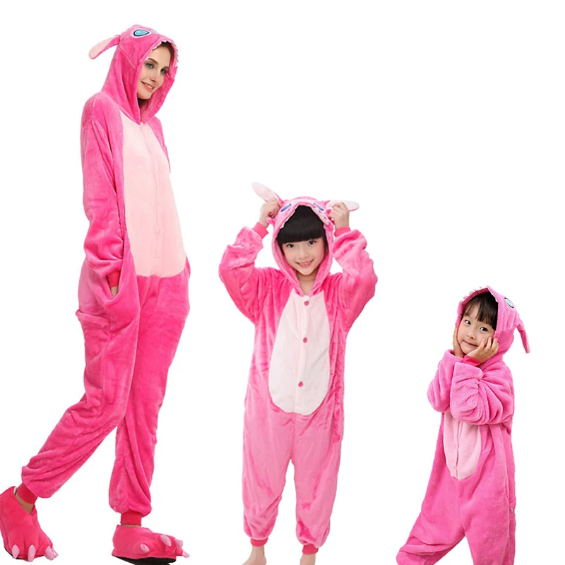 pink stitch onesie for adult
