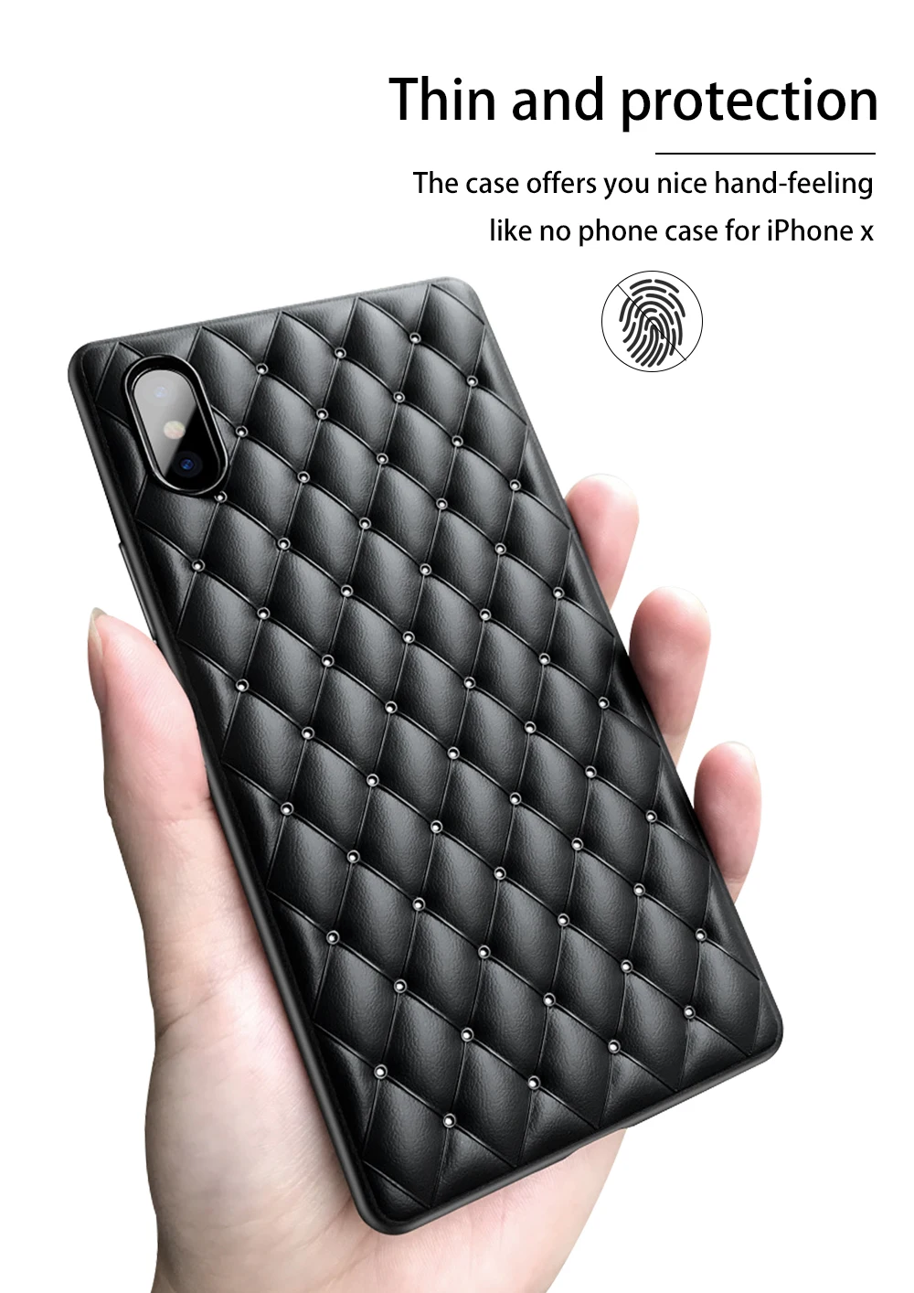 classic luxury grid weaving for iphone case7 7plus 8 8plus shockproof heat dissipation for soft gleam skin phoneX XR XSMAX case (2)