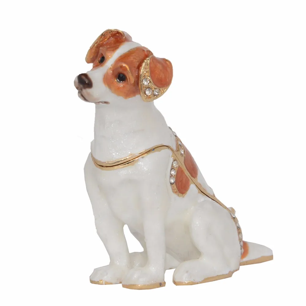 Jack Russell Terrier Dogs Bejeweled Trinket Jewelry Box Miniature Dogs Ring Holder Gifts for Pet Lover Dog Decoration
Jack Russell Terrier Dogs Bejeweled Trinket Jewelry Box Miniature Dogs Ring Holder Gifts for Pet Lover Dog Decoration