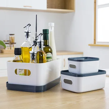 Creative Plastic Storage Box Organizer Household Bathroom Kitchen With Cover Debris Cosmetics Seasoning Finishing Storage Boxes
Creative Plastic Storage Box Organizer Household Bathroom Kitchen With Cover Debris Cosmetics Seasoning Finishing Storage Boxes