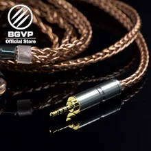 BGVP 6N 400 core oortelefoon OCC kabel 2.5mm 3.5mm DIY kabel liefhebbers MMCX verwisselbare Hifi Hoofdtelefoon upgrade kabel DM6(China)