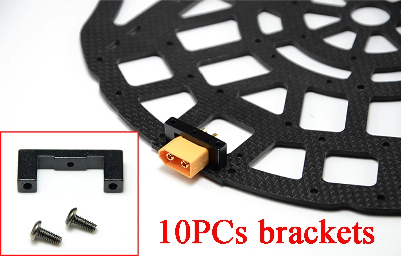 10PCs CNC Alloy XT60 XT90 Plug Mount Bracket Fixator Clip Clamp Damping Mounting Seat Base Support Holder For FPV RC Quad Multi
10PCs CNC Alloy XT60 XT90 Plug Mount Bracket Fixator Clip Clamp Damping Mounting Seat Base Support Holder For FPV RC Quad Multi