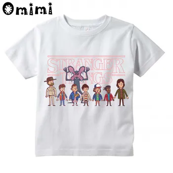 Boys/Girls Stranger Things Upside Down Demogorgon Printed T Shirt Kids Short Sleeve Tops Children's White T-Shirt
Boys/Girls Stranger Things Upside Down Demogorgon Printed T Shirt Kids Short Sleeve Tops Children's White T-Shirt