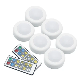 Round LED Night Light 3 Colors Change Wireless Remote Control Timer Under Cabinet Dimmable Lights For Kitchen Wall Closet Lamp
Round LED Night Light 3 Colors Change Wireless Remote Control Timer Under Cabinet Dimmable Lights For Kitchen Wall Closet Lamp