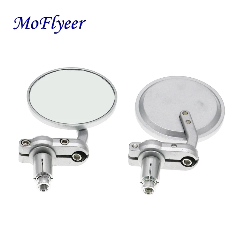 MoFlyeer 1 Pair Universal Motorcycle Mirror Aluminum Black 22mm Handle Bar End Rearview Side Mirrors Motor Accessories
MoFlyeer 1 Pair Universal Motorcycle Mirror Aluminum Black 22mm Handle Bar End Rearview Side Mirrors Motor Accessories