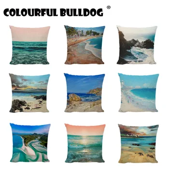 Ocean Style Cushion Covers Seaside Scenery Printed Home Decor Bench Seats Coastal Linen Cotton Lumbar Support Throw Pillow Cover
Ocean Style Cushion Covers Seaside Scenery Printed Home Decor Bench Seats Coastal Linen Cotton Lumbar Support Throw Pillow Cover
