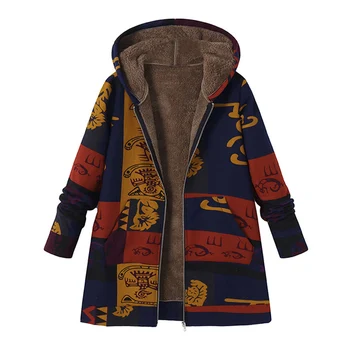 Plus Size 5XL Winter Hooded Jacket Women Cardigan Vintage Cotton Linen Thicken Printed Cardigans Female 2019 Autumn Coat Ladies
Plus Size 5XL Winter Hooded Jacket Women Cardigan Vintage Cotton Linen Thicken Printed Cardigans Female 2019 Autumn Coat Ladies
