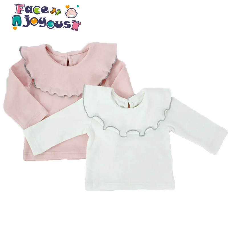 Newborn Baby Kids Long Sleeved Tops Lotus Leaf Collar T-shirt Baby Girls Cotton Clothes Infant Girls Pink White Tee Shirts 0-24M
Newborn Baby Kids Long Sleeved Tops Lotus Leaf Collar T-shirt Baby Girls Cotton Clothes Infant Girls Pink White Tee Shirts 0-24M