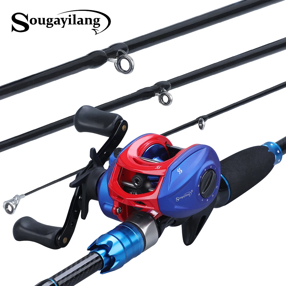 Sougayilang Lure Fishing Rod and Baitcasting Reel Combo Portable 4 Section M Power Fishing Pole Casting Fishing Reel Sets Pesca
Sougayilang Lure Fishing Rod and Baitcasting Reel Combo Portable 4 Section M Power Fishing Pole Casting Fishing Reel Sets Pesca