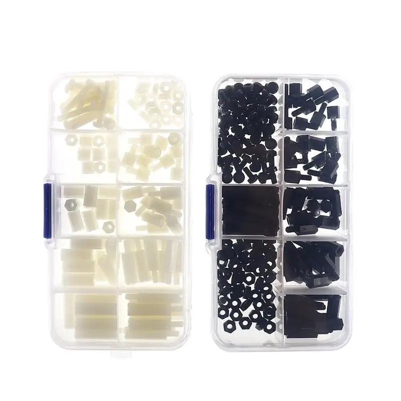 WINOMO 300pcs M3 Nylon Hex Spacers Screw Nut Stand-off Plastic Accessories Assortment Kit (Black+White)
WINOMO 300pcs M3 Nylon Hex Spacers Screw Nut Stand-off Plastic Accessories Assortment Kit (Black+White)