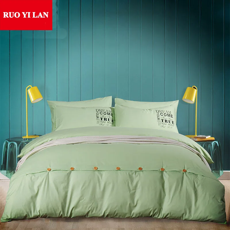 13372 High Density Duvet Cover Set with Buttons Design Four Pieces Bedding Set Bed Sheet Queen King Green Red Pink
13372 High Density Duvet Cover Set with Buttons Design Four Pieces Bedding Set Bed Sheet Queen King Green Red Pink