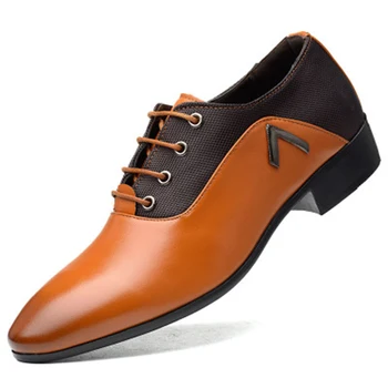 2019 Fashion Lace-up Men's Suit Dress Shoes Office Men's Pointed Leather Shoes Male Business Shoes Flats Plus Size 38-48 NO.144
2019 Fashion Lace-up Men's Suit Dress Shoes Office Men's Pointed Leather Shoes Male Business Shoes Flats Plus Size 38-48 NO.144
