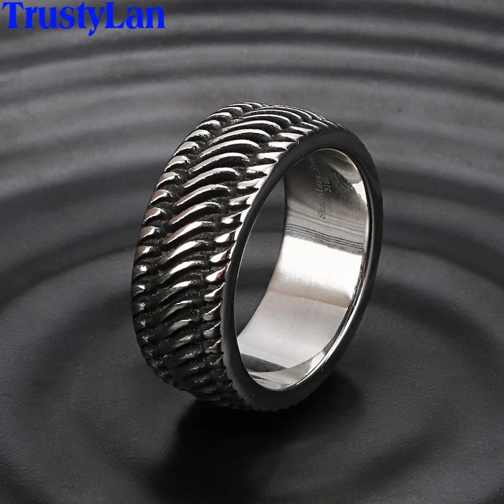 11MM Wide Handmade Stainless Steel Mens Ring Comfort Fit Wedding Bands Gift Idea For Him Vintage Wheel Style Biker Jewelry Rings
11MM Wide Handmade Stainless Steel Mens Ring Comfort Fit Wedding Bands Gift Idea For Him Vintage Wheel Style Biker Jewelry Rings