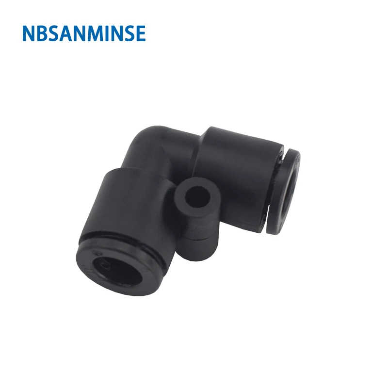 

NBSANMINSE 10Pcs/lot PV - C Mini Fitting Tube Union Elbow Air Pneumatic Fitting for Instruments Textile Food Machine