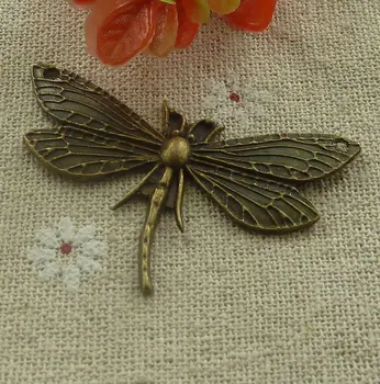 60 pieces bronze plated dragonfly connectors 49x31mm #2333 
60 pieces bronze plated dragonfly connectors 49x31mm #2333