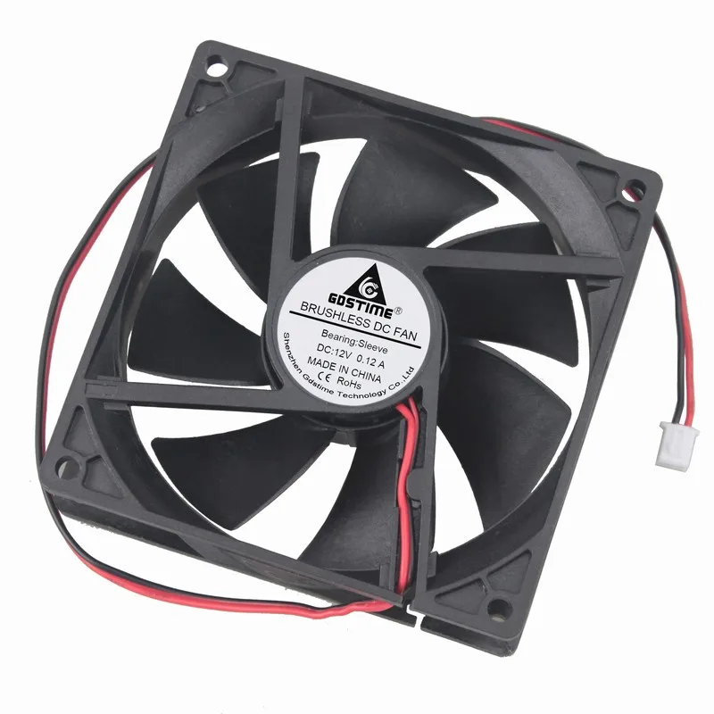 Dual 9cm 92mm 92x92x25mm 12V PC CPU Computer Case Video Card Cooling Fan 4Pin