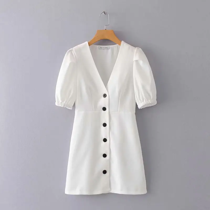 2019 Elegant White Short sleeve Office Lady Dress Summer Sexy V neck Single breasted Mini Casual Women dresses vestidos#N793
2019 Elegant White Short sleeve Office Lady Dress Summer Sexy V neck Single breasted Mini Casual Women dresses vestidos#N793