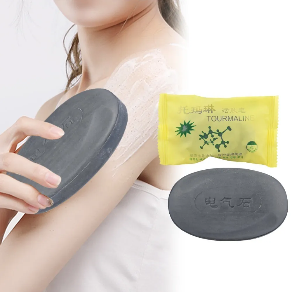 50g Tourmaline Black Soap Bamboo Charcoal Soap Jabon Savon Travel Shampoo Traditional Charcoal Active Face Natural Acne Soap
50g Tourmaline Black Soap Bamboo Charcoal Soap Jabon Savon Travel Shampoo Traditional Charcoal Active Face Natural Acne Soap
