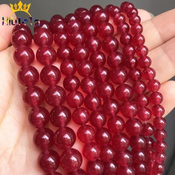 AAA Dark Red Chalcedony Stone Beads Natural Loose Spacer Beads For Jewelry Making 15'' Strand 6/8/10/12mm DIY Bracelets Necklace
AAA Dark Red Chalcedony Stone Beads Natural Loose Spacer Beads For Jewelry Making 15'' Strand 6/8/10/12mm DIY Bracelets Necklace