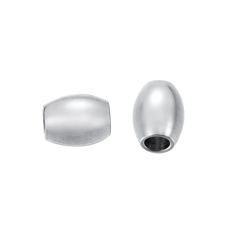 LASPERAL 20PCs Oval Stainless Steel Beads High Quality Beads Accessories For Jewelry DIY Jewelry Findings For Women Men Necklace
LASPERAL 20PCs Oval Stainless Steel Beads High Quality Beads Accessories For Jewelry DIY Jewelry Findings For Women Men Necklace