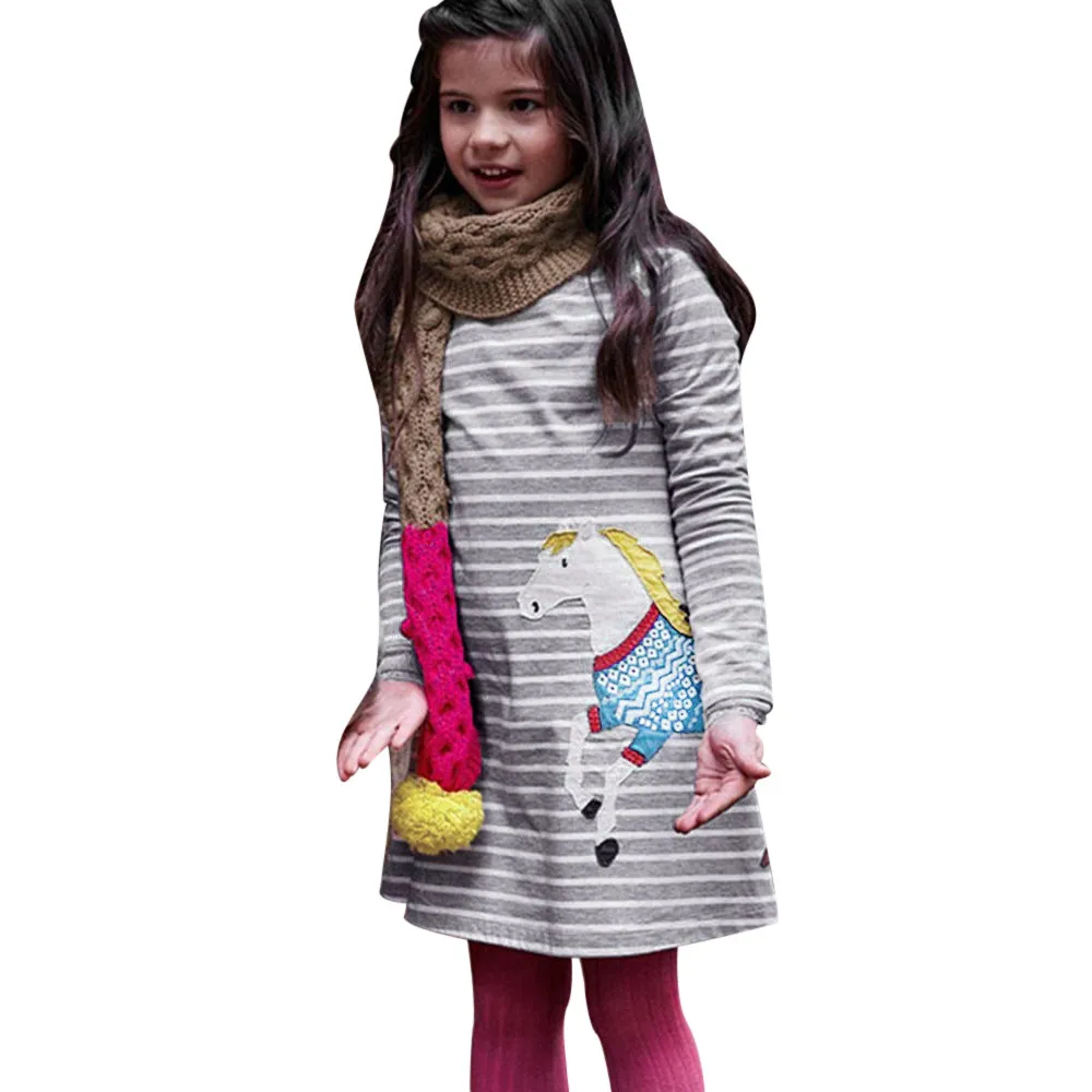 MUQGEW Fashion Children Clothing Girls Dresses Toddler Baby Girl Kid Kids Cartoon Horse Striped Print Long Sleeve Princess dress
MUQGEW Fashion Children Clothing Girls Dresses Toddler Baby Girl Kid Kids Cartoon Horse Striped Print Long Sleeve Princess dress
