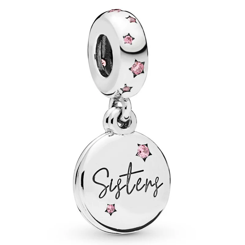 New 925 Sterling Silver Charm Two Engraved Discs Forever Sisters With Crystal Pendant Bead Fit Pandora Bracelet Diy Jewelry
New 925 Sterling Silver Charm Two Engraved Discs Forever Sisters With Crystal Pendant Bead Fit Pandora Bracelet Diy Jewelry