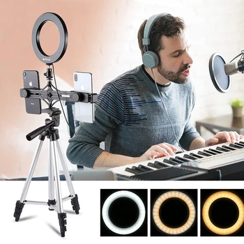 2 In 1 Ring Light Retractable Mobile Phone Tripod Studio Camera Ring Light With Selfie Stick For Youtube Live Streaming
2 In 1 Ring Light Retractable Mobile Phone Tripod Studio Camera Ring Light With Selfie Stick For Youtube Live Streaming