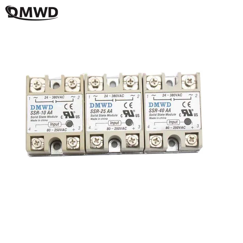 Solid State Relay SSR-10AA SSR-25AA SSR-40AA 10A 25A 40A AC Control AC Relais 80-250VAC TO 24-380VAC SSR 10AA 25AA 40AA
Solid State Relay SSR-10AA SSR-25AA SSR-40AA 10A 25A 40A AC Control AC Relais 80-250VAC TO 24-380VAC SSR 10AA 25AA 40AA