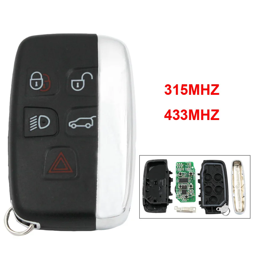 5 Button Remote Smart Car Key 315MHZ/433MHZ for Land Rover Range Rover Sport Evogue LR4 Luxury Discovery Freelander 2010-2015
5 Button Remote Smart Car Key 315MHZ/433MHZ for Land Rover Range Rover Sport Evogue LR4 Luxury Discovery Freelander 2010-2015