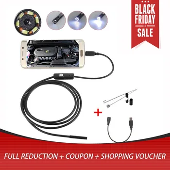 1M 7mm Endoscope Camera IP67 Waterproof Inspection Borescope Camera for Android PC Notebook 6LEDs Adjustable
1M 7mm Endoscope Camera IP67 Waterproof Inspection Borescope Camera for Android PC Notebook 6LEDs Adjustable