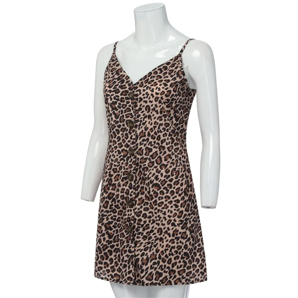 Jaycosin clothes Women Sexy Dress Fashion Ladies Open Leopard Splice Print Button Casual vestidos Dress 
Jaycosin clothes Women Sexy Dress Fashion Ladies Open Leopard Splice Print Button Casual vestidos Dress