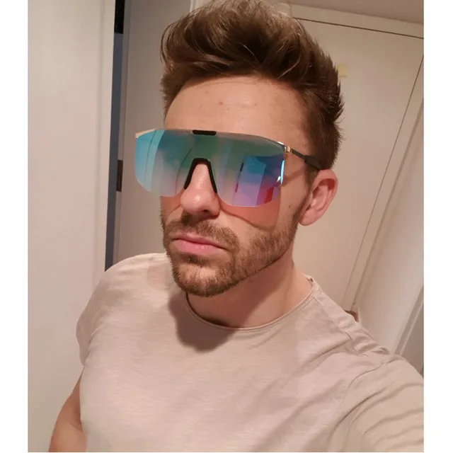 Oversized Shield Visor Sunglasses Women Large Size Mirror Sunglasses Men Transparent Frame Vintage Big Windproof Retro GlasseNX
Oversized Shield Visor Sunglasses Women Large Size Mirror Sunglasses Men Transparent Frame Vintage Big Windproof Retro GlasseNX