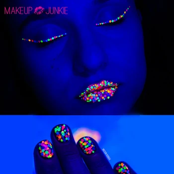 1 box Makeup Paillette Florescent Eye Shadow Glitter Paillette Glow in UV Light Glitters Nail Glitters
1 box Makeup Paillette Florescent Eye Shadow Glitter Paillette Glow in UV Light Glitters Nail Glitters