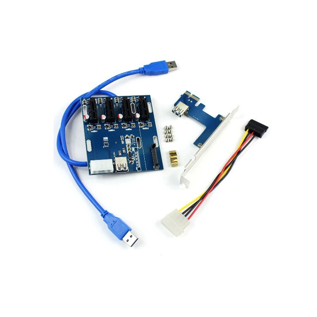 NEW Add On Cards PCIe 1 to 4 PCI express 1X slots Riser Card Mini ITX to external 4 PCI-e slot adapter PCIe Port Multiplier Card
NEW Add On Cards PCIe 1 to 4 PCI express 1X slots Riser Card Mini ITX to external 4 PCI-e slot adapter PCIe Port Multiplier Card