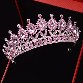 KMVEXO 2019 New Pink Drop Bead Bridal Handmade Tiara Bride Headband Crystal Rhinestone Diadem Queen Crown Wedding Hair Accessory
KMVEXO 2019 New Pink Drop Bead Bridal Handmade Tiara Bride Headband Crystal Rhinestone Diadem Queen Crown Wedding Hair Accessory