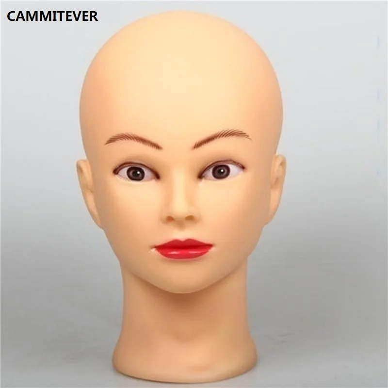 Манекены CAMMITEVER из ПВХ женский манекен с Лысой голова модель парика шляпа очки