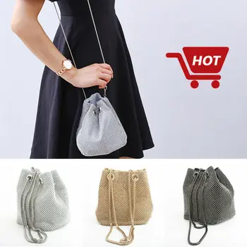 2019 Fashion Hot Lady Bling Diamond Bucket Evening Shoulder Bag Bride Wedding Party Prom Banquet Crossbody Bag
2019 Fashion Hot Lady Bling Diamond Bucket Evening Shoulder Bag Bride Wedding Party Prom Banquet Crossbody Bag