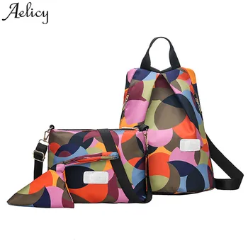 Aelicy backpack women Colorful Matching Wild Backpack Leisure Travel girls School Bag +Crossbody Bag+Clutch bag mochila feminina
Aelicy backpack women Colorful Matching Wild Backpack Leisure Travel girls School Bag +Crossbody Bag+Clutch bag mochila feminina
