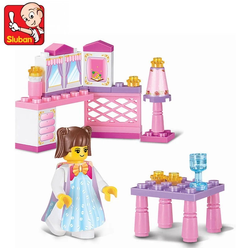 Sluban B0238 The Princess Room 35 Pcs Friends Tiny Bricks Sets Sale Pink Dreams Series Educational Building Blocks Toys Legoings
Sluban B0238 The Princess Room 35 Pcs Friends Tiny Bricks Sets Sale Pink Dreams Series Educational Building Blocks Toys Legoings