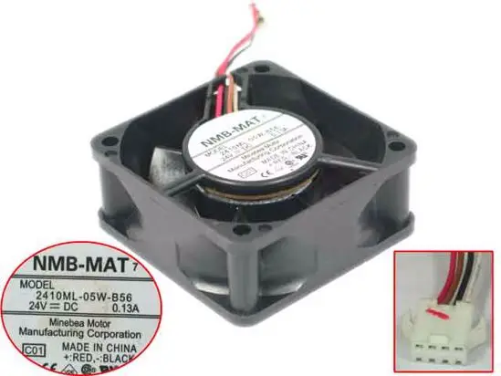 NMB-MAT 2410ML-05W-B56 C01 DC 24В 0.13A 60x60x25 мм 4-проводной вентилятор охлаждения сервера
NMB-MAT 2410ML-05W-B56 C01 DC 24В 0.13A 60x60x25 мм 4-проводной вентилятор охлаждения сервера