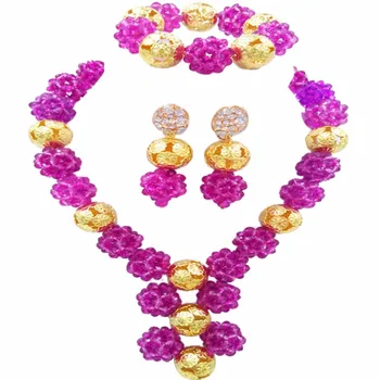 Fashion Purple Crystal Ball Women Necklaces Costume Jewelry Nigerian Wedding African Beads Jewelry Set 1SJQ18
Fashion Purple Crystal Ball Women Necklaces Costume Jewelry Nigerian Wedding African Beads Jewelry Set 1SJQ18