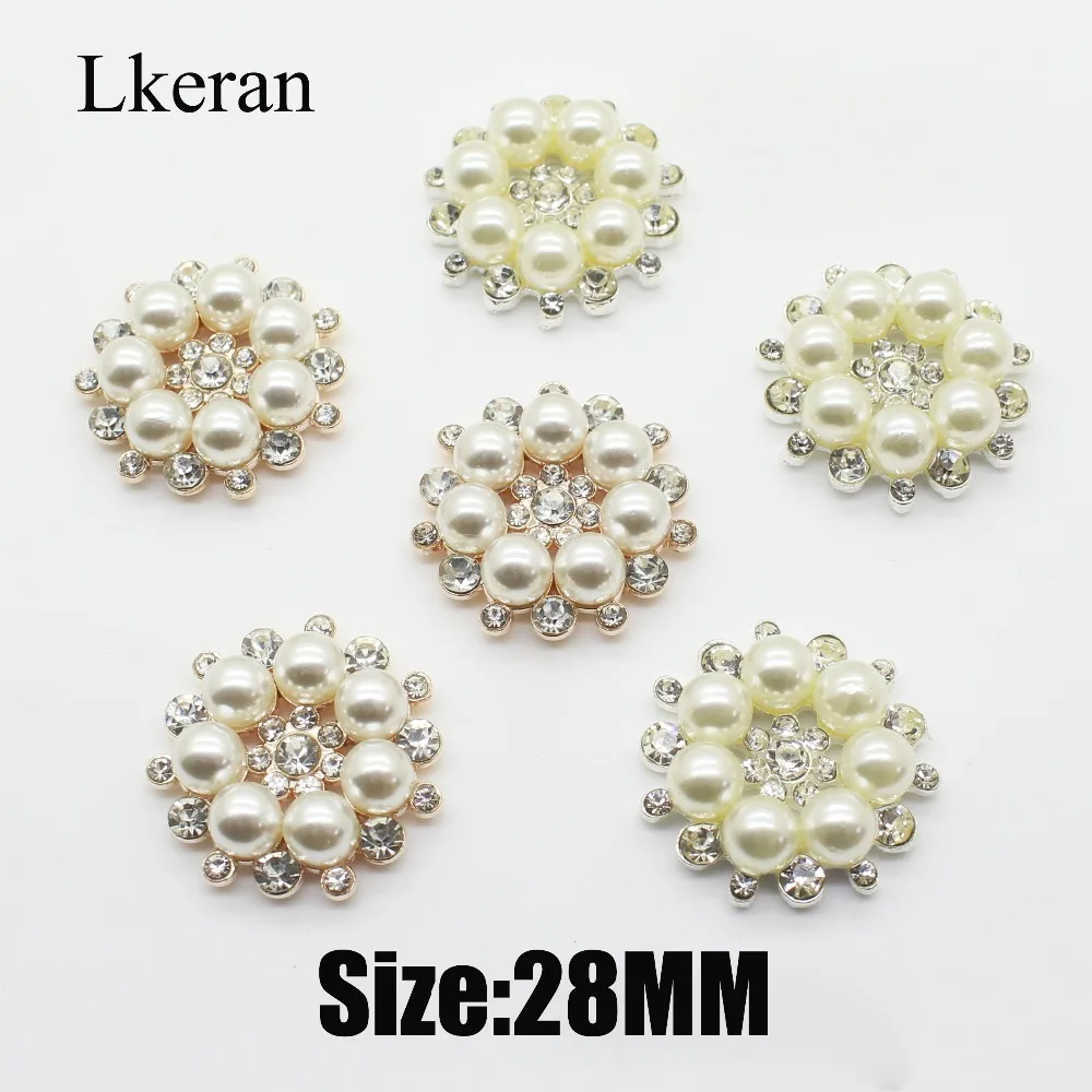 New 28mm Two Colour 10pcs Flower Pearl buttons Rhinestones Button wedding decoration Diy Alloy Diamond Crystal Bow Accessories
New 28mm Two Colour 10pcs Flower Pearl buttons Rhinestones Button wedding decoration Diy Alloy Diamond Crystal Bow Accessories