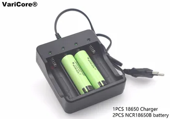 2 pcs. New Original Battery 18650 3.7 V NCR18650B 3400 mAh Lithium Ion Battery + 1x18650 Battery Charger
2 pcs. New Original Battery 18650 3.7 V NCR18650B 3400 mAh Lithium Ion Battery + 1x18650 Battery Charger