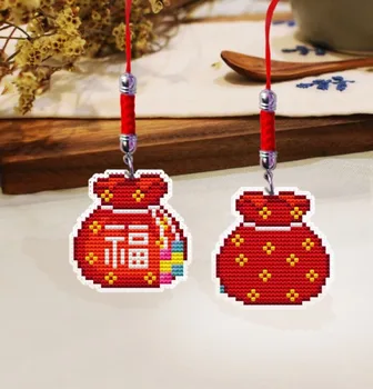 ZSMX19 Phone Key Bag Hanging Accessories Fu Lucky DIY Craft Needlework Embroidery Crafts Counted Cross-Stitching Kit
ZSMX19 Phone Key Bag Hanging Accessories Fu Lucky DIY Craft Needlework Embroidery Crafts Counted Cross-Stitching Kit