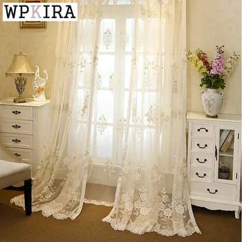 living room elegant Curtains Tulle Window screening Curtain Bedroom Curtains embroidered Sheer Voile Curtain 364&20
living room elegant Curtains Tulle Window screening Curtain Bedroom Curtains embroidered Sheer Voile Curtain 364&20