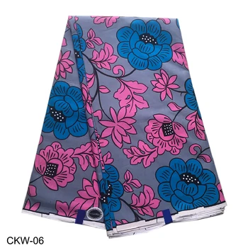 Latest African printing wax fabric floral printing wax fabric 6 yards cotton wax fabric wax fabric for garments CKW-04-06
Latest African printing wax fabric floral printing wax fabric 6 yards cotton wax fabric wax fabric for garments CKW-04-06