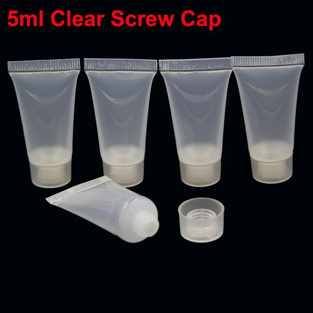 100pcs Packaging Containers Small Empty Cosmetic Soft Tube Plastic with Screw Caps Lotion Cream Sample Bottle Tubes Clear 5ml
100pcs Packaging Containers Small Empty Cosmetic Soft Tube Plastic with Screw Caps Lotion Cream Sample Bottle Tubes Clear 5ml
