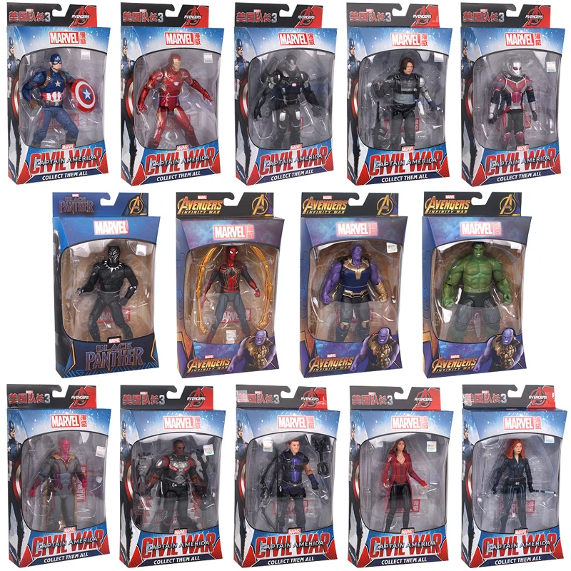 Marvel Avengers Movable Toys Endgame Thanos Spider-Man Iron Man Captain America Action Figure Doll Toy Superhero End Game Gift
Marvel Avengers Movable Toys Endgame Thanos Spider-Man Iron Man Captain America Action Figure Doll Toy Superhero End Game Gift
