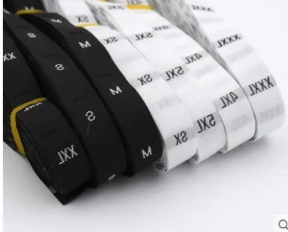 2 rolls/lot(500pcs/roll) black white garment labels clothing woven tages XS-5XL sewing diy accessories1805
2 rolls/lot(500pcs/roll) black white garment labels clothing woven tages XS-5XL sewing diy accessories1805