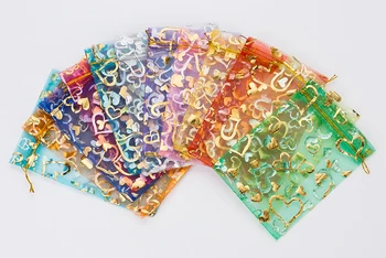 7x9cm Mixed Color Heart Bronzing Organza Jewelry Popular Bags Cheap Organza Pouches Embalagens Para Doces 100pcs/lot Wholesale
7x9cm Mixed Color Heart Bronzing Organza Jewelry Popular Bags Cheap Organza Pouches Embalagens Para Doces 100pcs/lot Wholesale